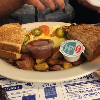 Meldgie's Rivers Edge Cafe - Mexican Omelette $9.50 - Coffee & Tea Near Me - Wakefield, Rhode Island