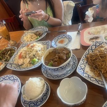 Lucky Elephant - 10. Roasted Duck with Basil Leaves 5. Elephant Fried Rice Beef 1. Panang Curry Chicken 1. Pad Thai - Thai Near Me - Ontario, California Lucky Elephant - 10. Roasted Duck with Basil Leaves 5. Elephant Fried Rice Beef 1. Panang Curry Chicken 1. Pad Thai - Thai Near Me - Ontario, California