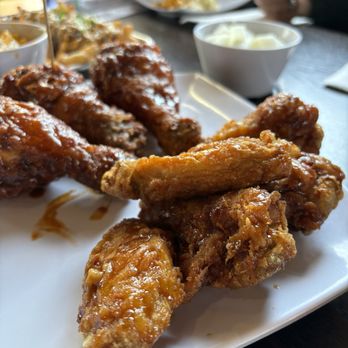 Bonchon Elk Grove - Small order of chicken: drums (spicy) wings (soy garlic) - Korean Near Me - Elk Grove, California