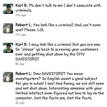 Speedy Car Loans - This is Robert "the owner" of speedy car loans messaging me after I give a bad review. - Auto Loan Providers Near Me - Las Vegas, Nevada