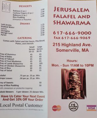Menu photo 3 Sams Falafel & Shawarma Somerville, MA Menu photo 3 Sams Falafel & Shawarma Somerville, MA