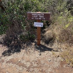 Manzanita Trail - Trail marking sign to identify your location