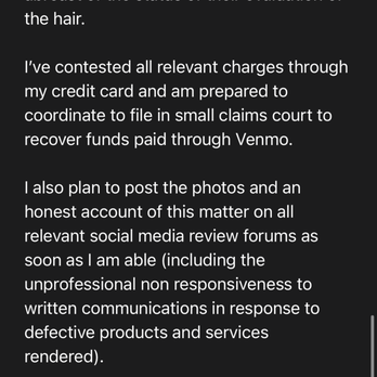Franz Sebastian Salon - Reasonable and professional followup email sent to salon asking for help/refund/response - Hair Salons Near Me - Bethesda, Maryland Franz Sebastian Salon - Reasonable and professional followup email sent to salon asking for help/refund/response - Hair Salons Near Me - Bethesda, Maryland