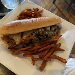 1866 Bar & Grill - Philly cheese steak sandwich