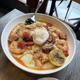 Cajun Shrimp & Cauliflower Puree ($27) Cajun Shrimp & Cauliflower Puree ($27)