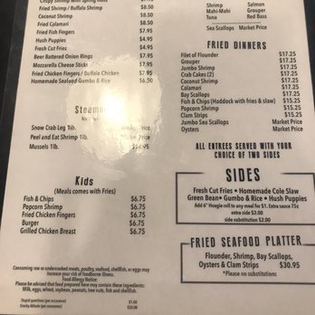 Mrs Fish Seafood Grill - Menu 1/2 - Seafood Near Me - Myrtle Beach, South Carolina Mrs Fish Seafood Grill - Menu 1/2 - Seafood Near Me - Myrtle Beach, South Carolina