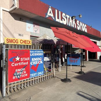 AllStar Smog - Photo from outside the business. - Smog Check Stations Near Me - Bellflower, California AllStar Smog - Photo from outside the business. - Smog Check Stations Near Me - Bellflower, California