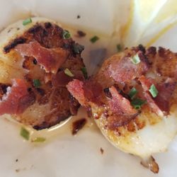 Mark's Specialty Seafood - Seared scallops with bacon!