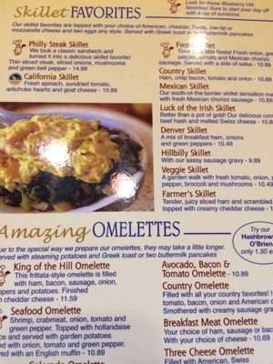 Menu photo 1 Blueberry Hill La Grange, IL