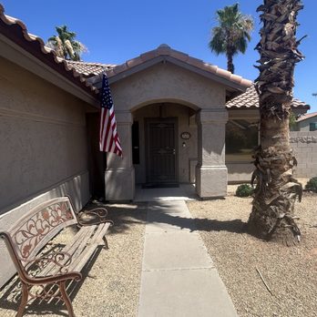 Husbands 2 Go - Flag pole mount installed in tricky spot. - Handyman Near Me - Gilbert, Arizona Husbands 2 Go - Flag pole mount installed in tricky spot. - Handyman Near Me - Gilbert, Arizona