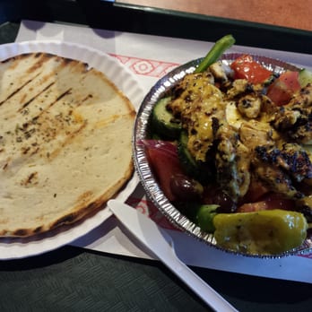 Sparta - Greek salad with chicken. Chicken and pita cost extra. - Greek Near Me - Montreal, Quebec