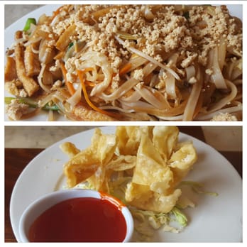 Mikasa 2 - Pad thai with tofu and fried wontons - Chinese Near Me - Window Rock, Arizona
