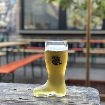 Two Pitchers Brewing - beer boots available - Beer Gardens Near Me - Oakland, California Two Pitchers Brewing - beer boots available - Beer Gardens Near Me - Oakland, California