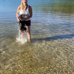 Nickerson State Park - My dog learned to swim (sort of)