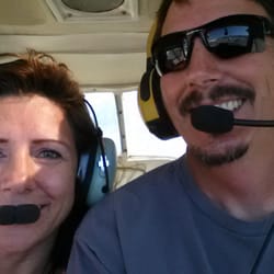 Gillespie Field Golden State Flying Club - First flight with my sister.