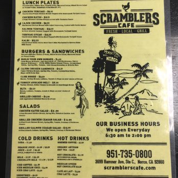 Scramblers Cafe - Breakfast & Brunch Near Me - Norco, California