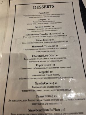 Menu photo 1 Pizzicata Glendale, AZ