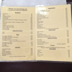 Sharon's Cafe - Menu