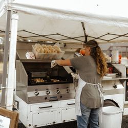 Bruneau's South Philly Cuisine - Our unique open-air food carts.