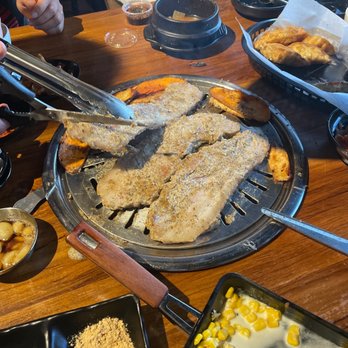 Jab-Sa Korean BBQ - Garlic pork belly - Korean Near Me - Lavonia, Georgia