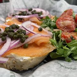 Sourced Market - Lox and bagel with extra capers