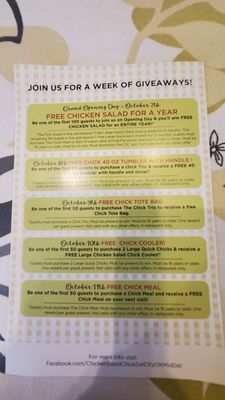 Menu photo 1 Chicken Salad Chick Del City, OK Menu photo 1 Chicken Salad Chick Del City, OK