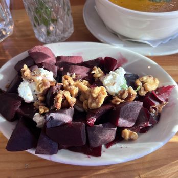 Westville Williamsburg - Westville market place-beets, goat cheese and walnuts was good. Ate this after the gym and ginger soup that's one of my favs. - Salad Near Me - Brooklyn, New York Westville Williamsburg - Westville market place-beets, goat cheese and walnuts was good. Ate this after the gym and ginger soup that's one of my favs. - Salad Near Me - Brooklyn, New York