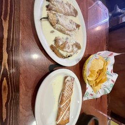 Chili Rellano and Chicken Chimi! Really great! Chili Rellano and Chicken Chimi! Really great!