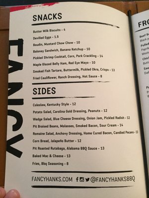 Menu photo 4 Fancy Hank's Melbourne, VIC