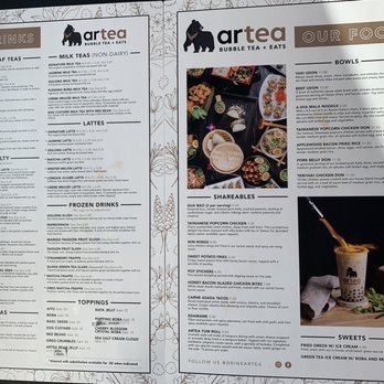 Artea - Culebra Commons - Menu - Asian Fusion Near Me - San Antonio, Texas