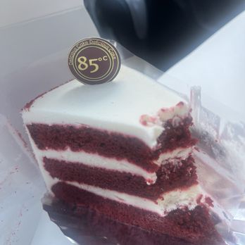 85°C Bakery Cafe-Moreno Valley - Slice of red velvet cake - Coffee & Tea Near Me - Moreno Valley, California 85°C Bakery Cafe-Moreno Valley - Slice of red velvet cake - Coffee & Tea Near Me - Moreno Valley, California