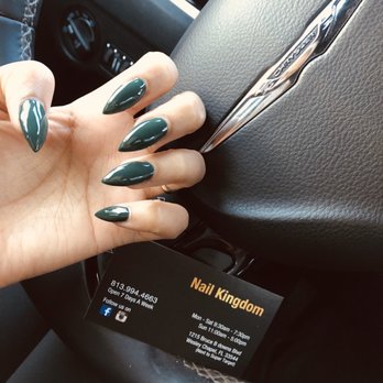 Nail Kingdom - Money green that's what's this color got me feeling. - Nail Salons Near Me - Wesley Chapel, Florida