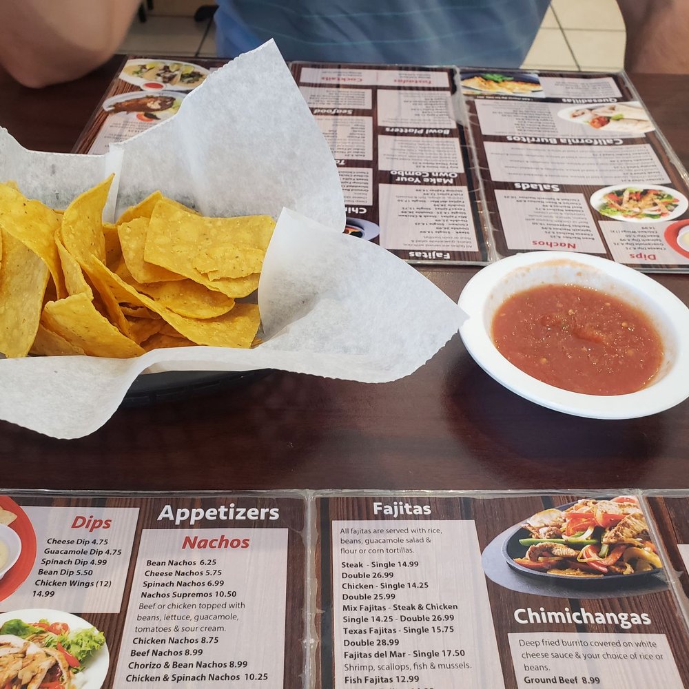a mexican menu