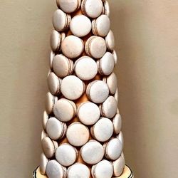 Macaron Land - Macaroon tower, my favorite fillings are salted caramel, coffee, and Ferrero Rocher