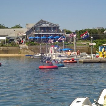 Champlin's Marina & Resort - Bumper Boats & Kayak rental! Restaurant in the background - Hotels Near Me - Block Island, Rhode Island