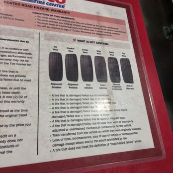 Costco Tire Center - What's not covered - Tires Near Me - Los Angeles, California