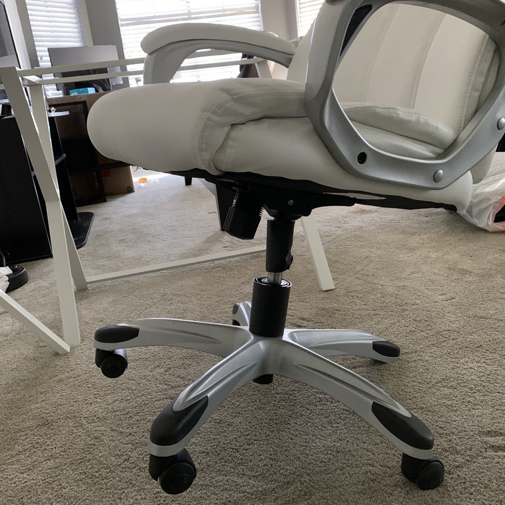 We Got Moves - Chair won't even stand upright with the missing wheel - Movers Near Me - Phoenix, Arizona We Got Moves - Chair won't even stand upright with the missing wheel - Movers Near Me - Phoenix, Arizona