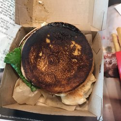 McDonald's - Here is the bottom of the bun!!! Really?!