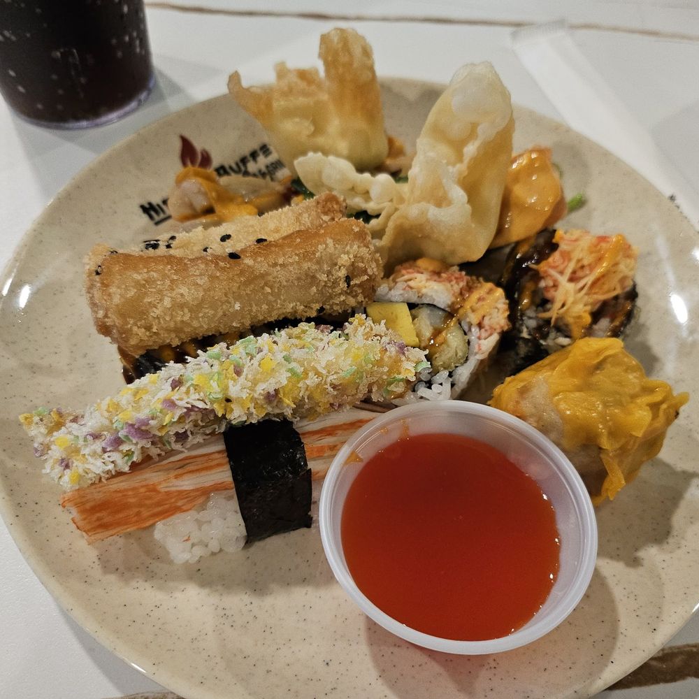 Hibachi Buffet - First plate of food - Buffets Near Me - Citrus Heights, California Hibachi Buffet - First plate of food - Buffets Near Me - Citrus Heights, California