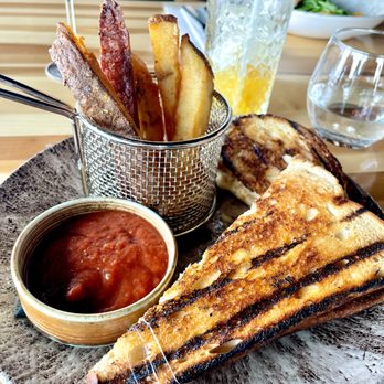 Sky Bistro - Grilled Cheese + Fries - Canadian (New) Near Me - Banff, Alberta Sky Bistro - Grilled Cheese + Fries - Canadian (New) Near Me - Banff, Alberta