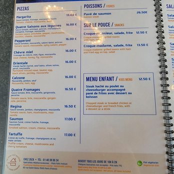 Chez Zaza - Page 3 - Mediterranean Near Me - Paris