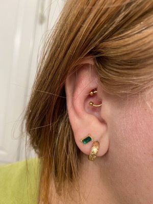 【here's】SPINAL DOUBLE PIERCE here's】SPINAL DOUBLE PIERCE