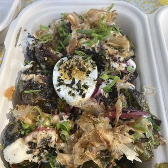Merienda Maui - Okonomiyaki Brussels sprouts - Asian Fusion Near Me - Lahaina, Hawaii Merienda Maui - Okonomiyaki Brussels sprouts - Asian Fusion Near Me - Lahaina, Hawaii