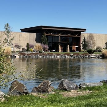 Waterbrook Winery & Tasting Room - Pond in front of production facility - Wineries Near Me - Walla Walla, Washington Waterbrook Winery & Tasting Room - Pond in front of production facility - Wineries Near Me - Walla Walla, Washington