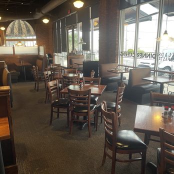Corner Bakery - The part of the dining area that WAS clean. Unfortunately all the booth seats had peeling seat cushions from sun exposure. - Soup Near Me - San Antonio, Texas Corner Bakery - The part of the dining area that WAS clean. Unfortunately all the booth seats had peeling seat cushions from sun exposure. - Soup Near Me - San Antonio, Texas