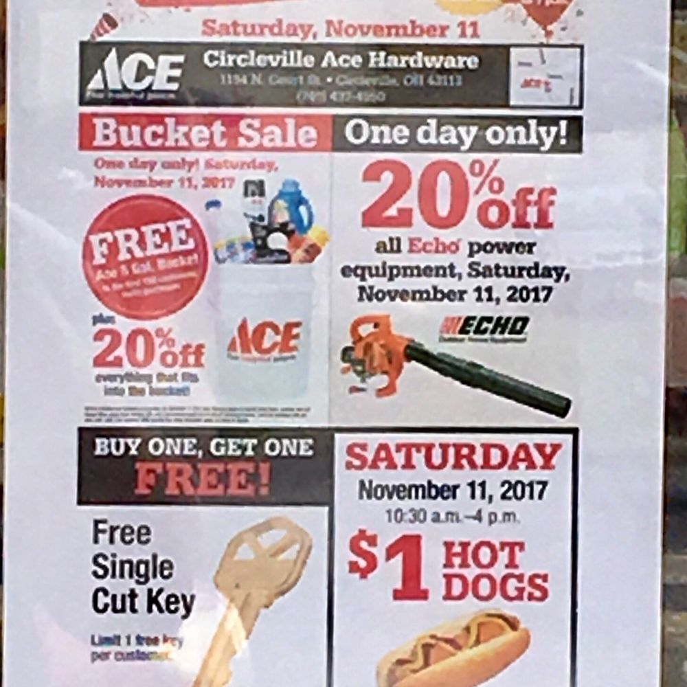 Circleville Ace Hardware - Sale flyer - Hardware Stores Near Me - Circleville, Ohio Circleville Ace Hardware - Sale flyer - Hardware Stores Near Me - Circleville, Ohio