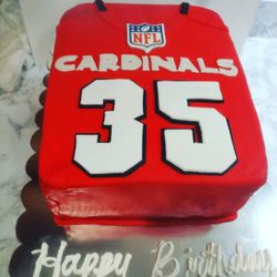 Sweet Moon Bakery - Cardinals jersey cake
