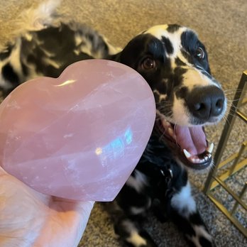 Crystal Lounge by Crystallography Gems - Rose quartz heart - Gemstones & Minerals Near Me - Seattle, Washington