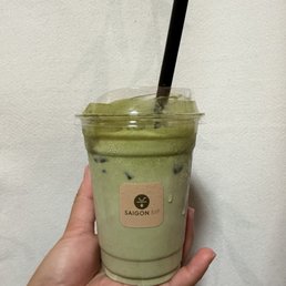 Matcha with cheese foam Matcha with cheese foam