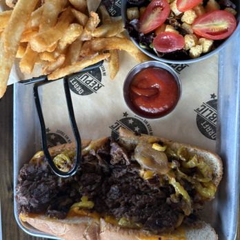 Draft Republic Carlsbad - A beef sandwich- I cannot remember the exact name, but it was SO JUICY DELICIOUS. My husband ordered it. - Comfort Food Near Me - Carlsbad, California